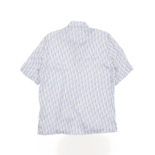 Dior Oblique 'White/Light Blue' Silk Button Up Shirt 