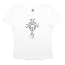 Chrome Hearts 'Horseshoe Cross' White Womens Tee