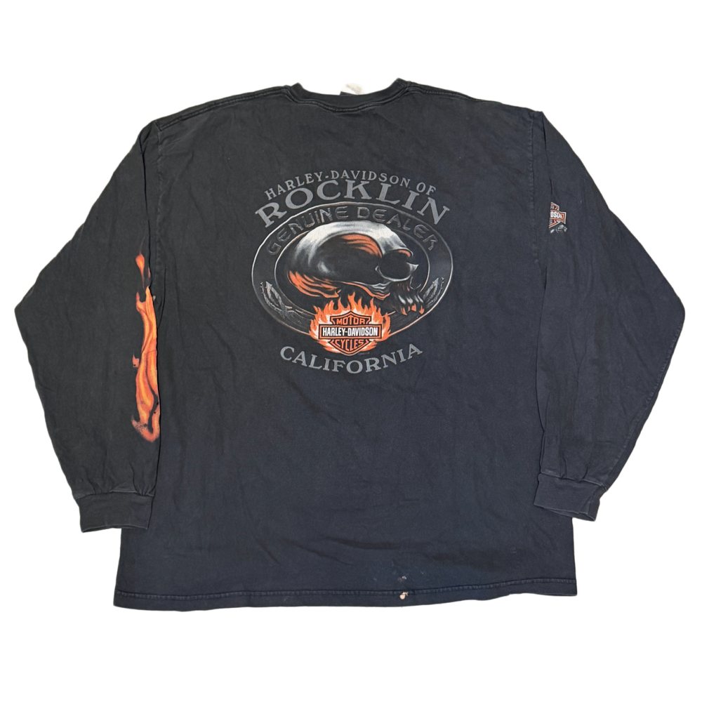 Harley Davidson 'Black' Rocklin CA Vintage Longsleeve Tee