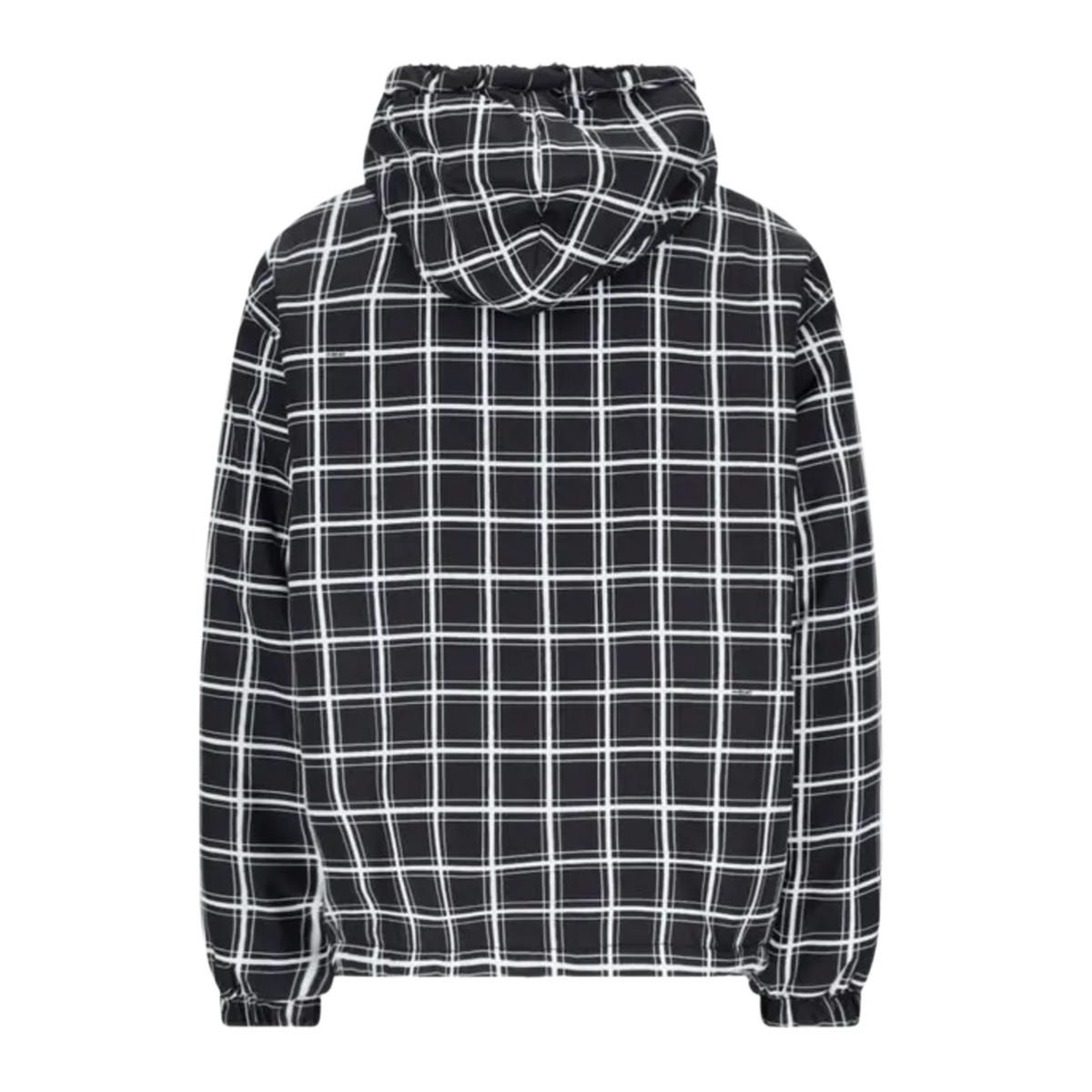 Marni 'Checkered' Black Hooded Jacket