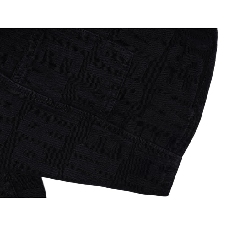 Supreme Repeat Jacquard Double Knee Denim Short Black