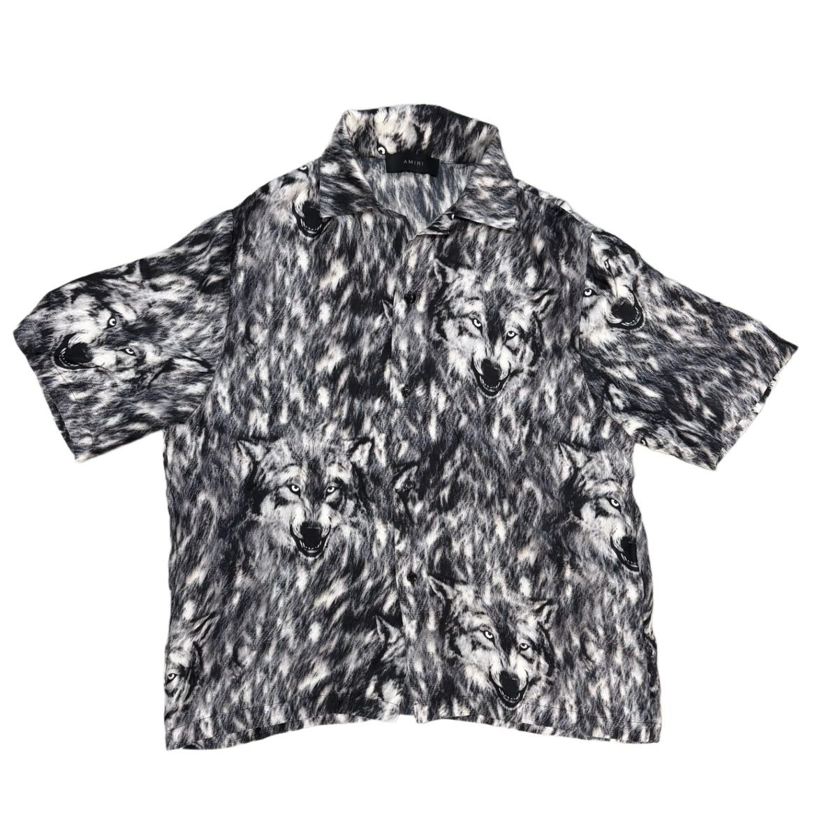 Amiri 'Wolves' Silk Button Shirt