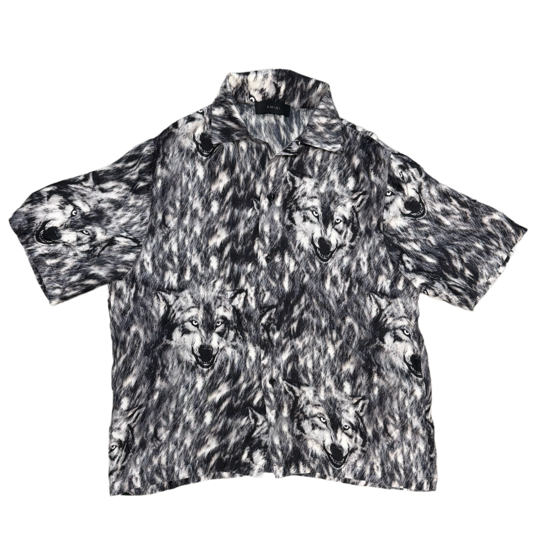 Amiri 'Wolves' Silk Button Shirt