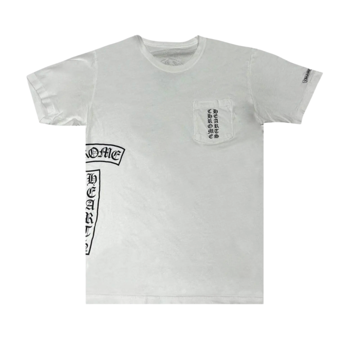 Chrome Hearts 'White' T-Bar Logo Pocket Tee