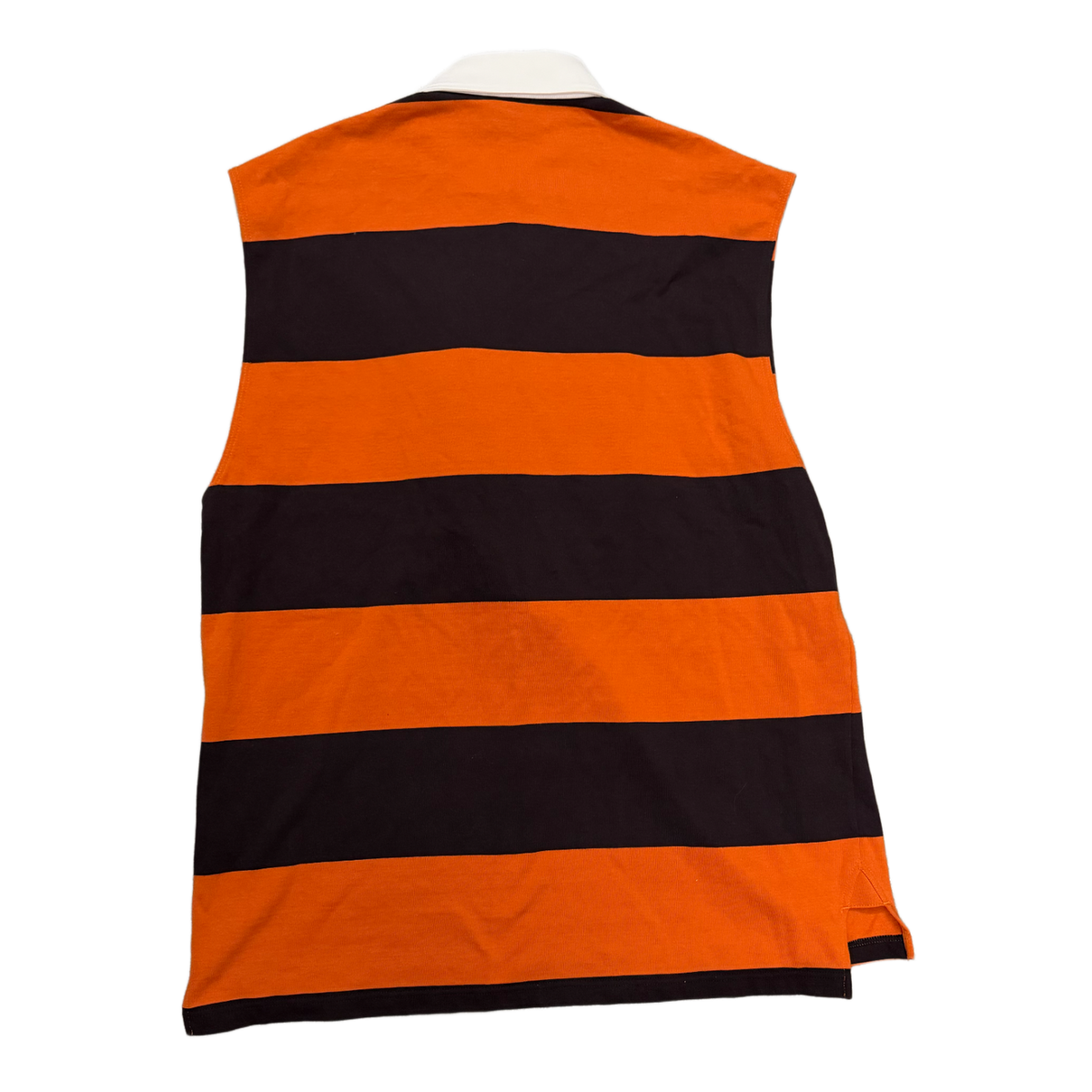 Burberry 'Orange' Stripe Sleeveless Polo