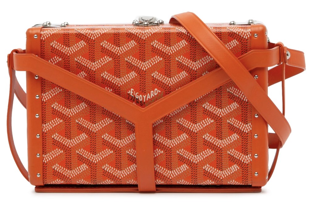Goyard 'Orange' Minaudière Trunk Bag