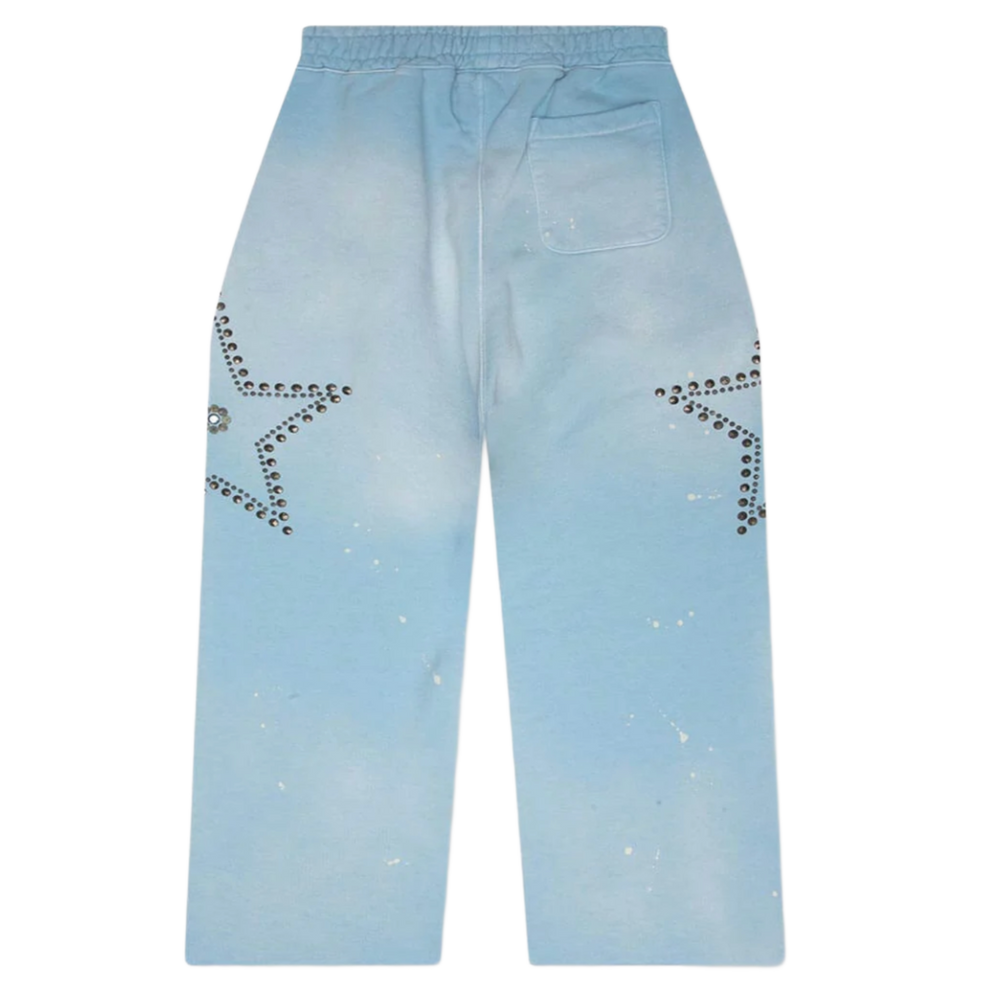 Satoshi Nakamoto 'Blue' Star Studded Sweatpants