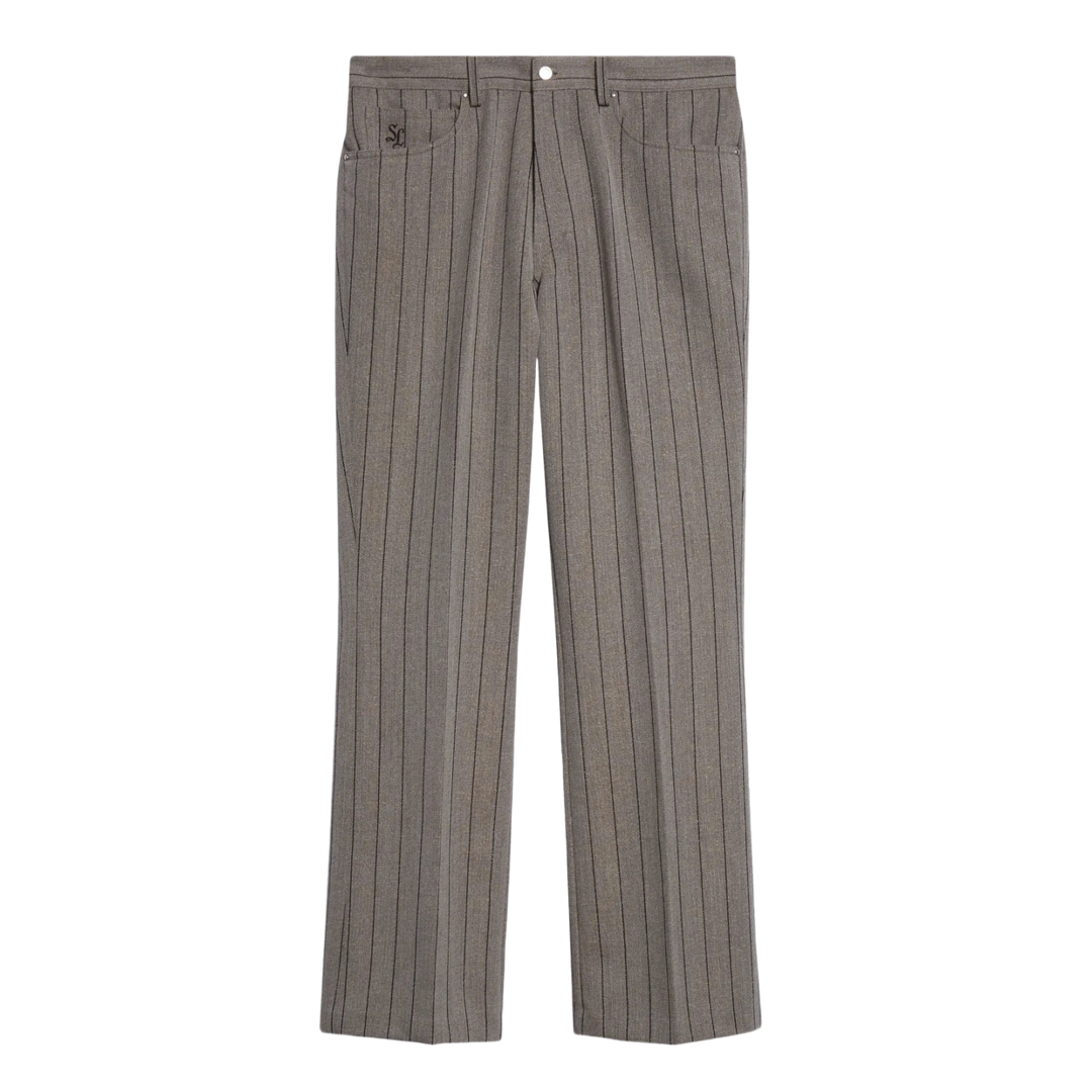 Second Layer 'Brown' Pinstripe Pants