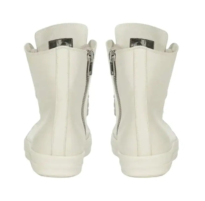 Rick Owens Lido High Sneaks Jumbo Laced Milk