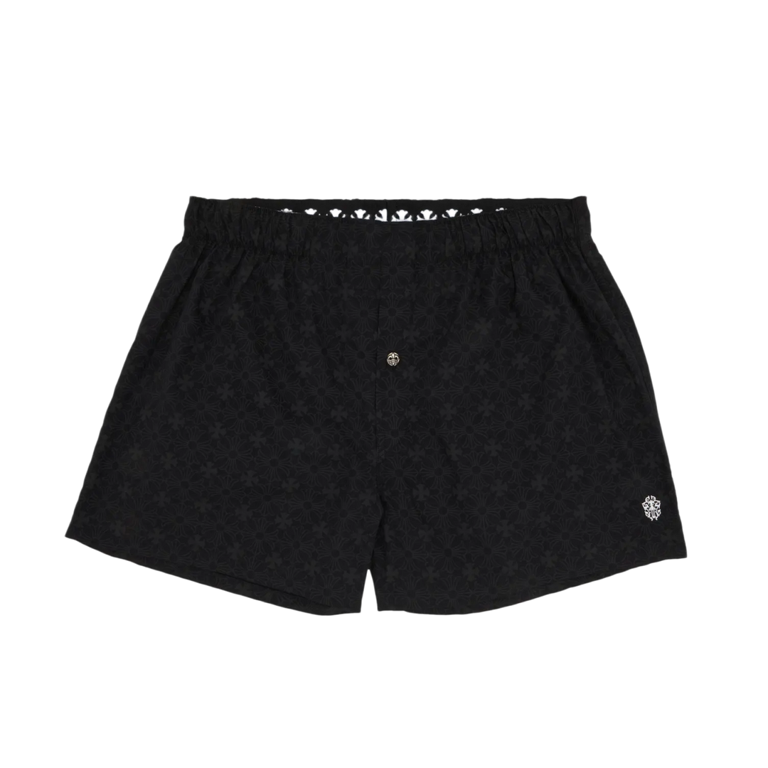 Chrome Hearts 'Plus Cross Monogram' Black Boxer Shorts