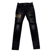 Amiri 'Aged Black Flannel Core Logo' Jeans