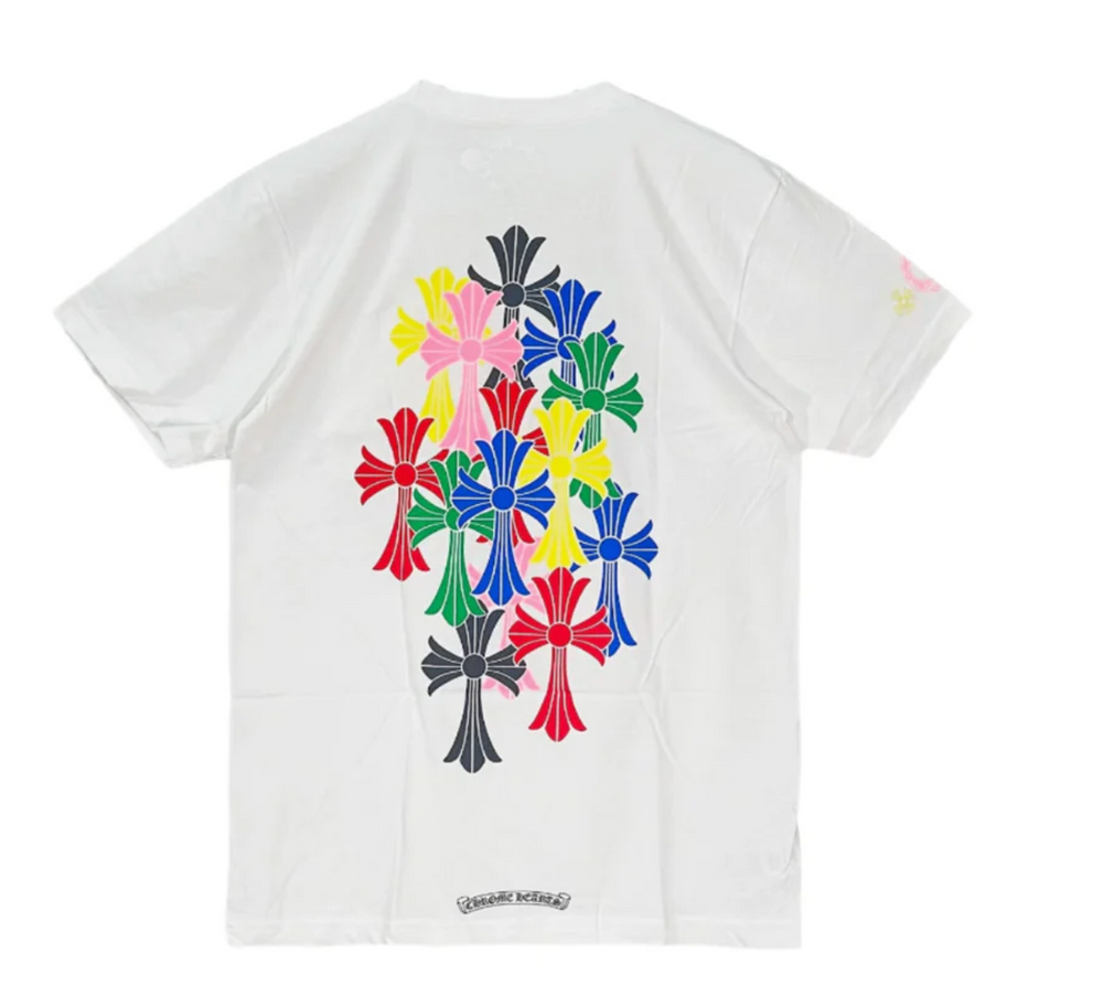 Chrome Hearts 'Multicolor Cemetery' White Pocket Tee