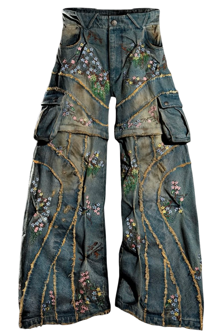 Badson 'Overgrowth' Countryside Convertible Jeans