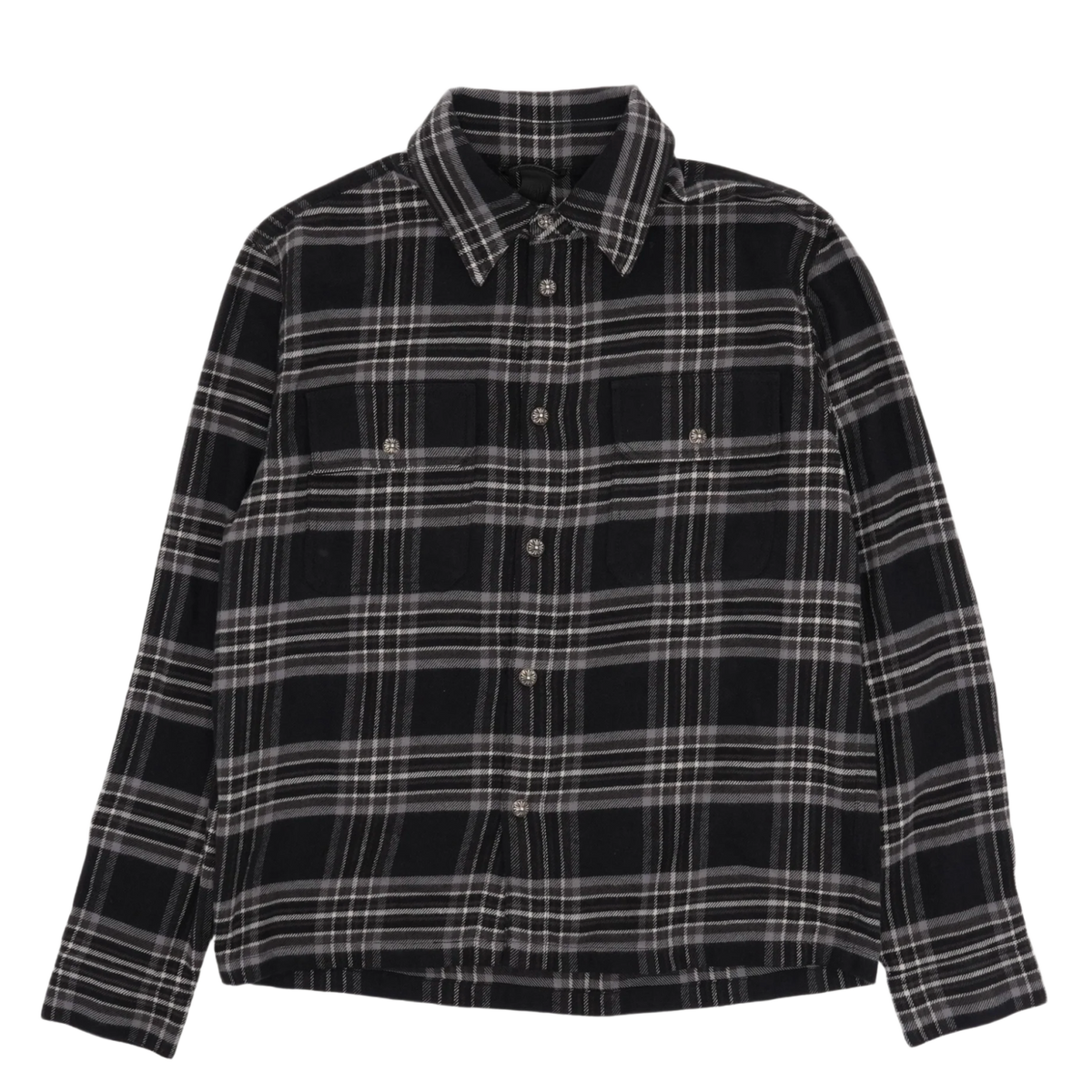 Chrome Hearts 'Grey' Dog Work Flannel Shirt