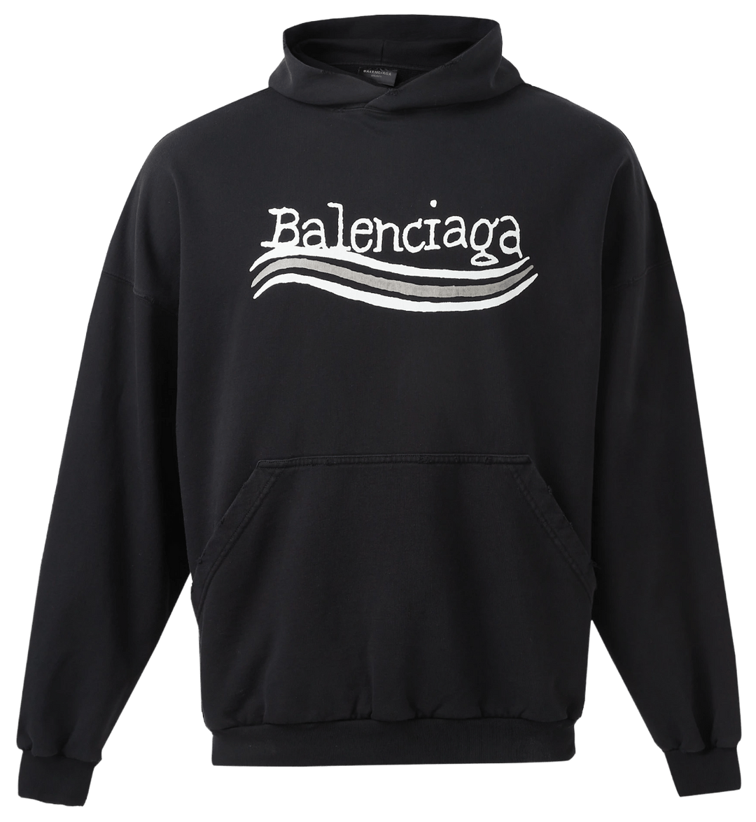 Balenciaga 'Hand Drawn Political Campaign' Black Hoodie