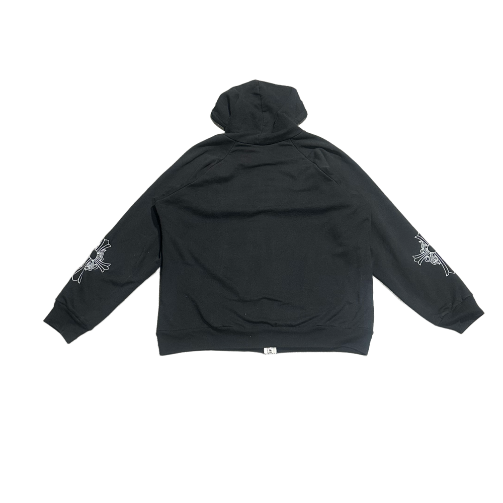 Chrome Hearts 'Black' Vintage Thermal Dagger Zip Up Hoodie