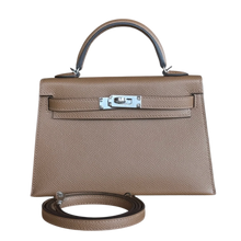 Hermès Kelly 'Tan Brown' Palladium Hardware Mini Kelly 20