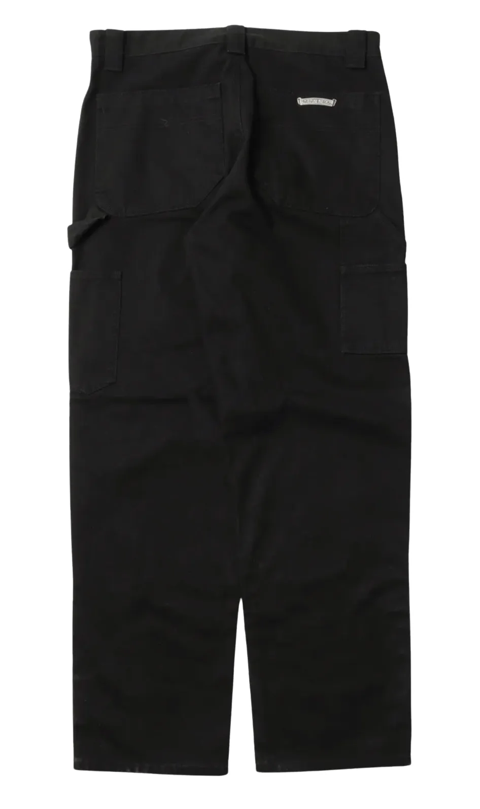 Chrome Hearts 'Black' Double Knee Carpenter Silver Hardware Pants