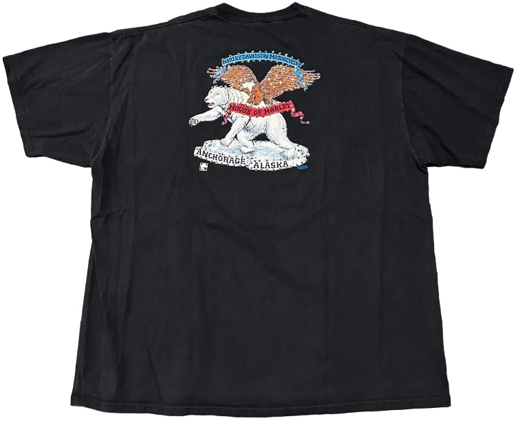 Harley Davidson 'Grizzly and Polar Bear' Rhinestone Vintage Tee