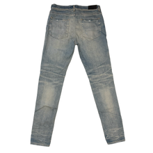Amiri 'Leopard Thrasher Blue' Skinny Jeans