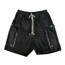 Rick Owens 'Black' Composite Leather Bauhaus Shorts