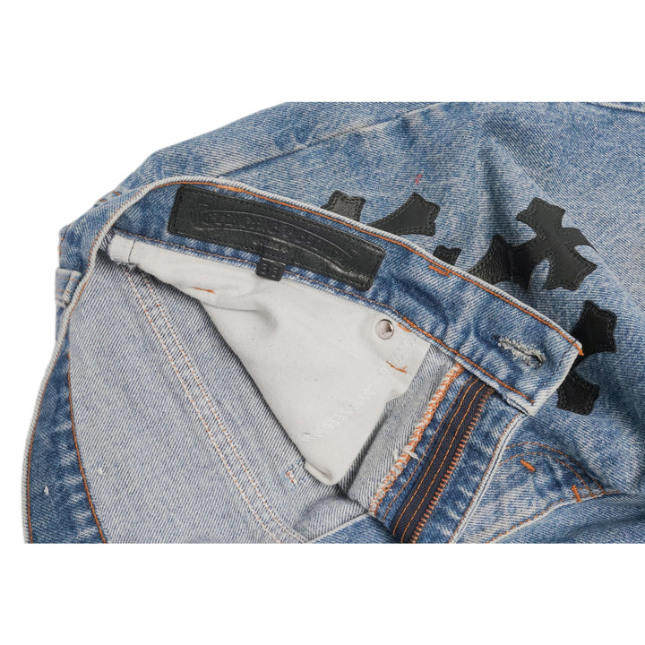Chrome Hearts 'Blue' 18 Patch Levis 517 Jeans