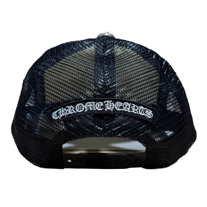 Chrome Hearts 'Camo Triple Cross' Black/White Trucker