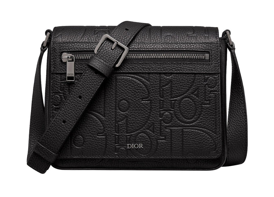 Dior 'Black' Flap Messenger Bag