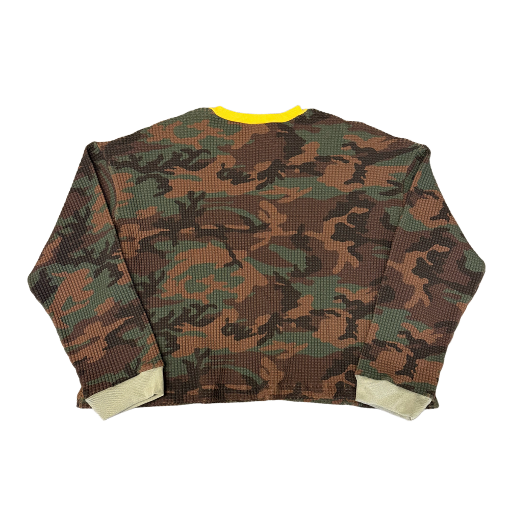 Gold+Vintage Gallery Raspberry Hills 'Camo' D.C Thermal Sweater