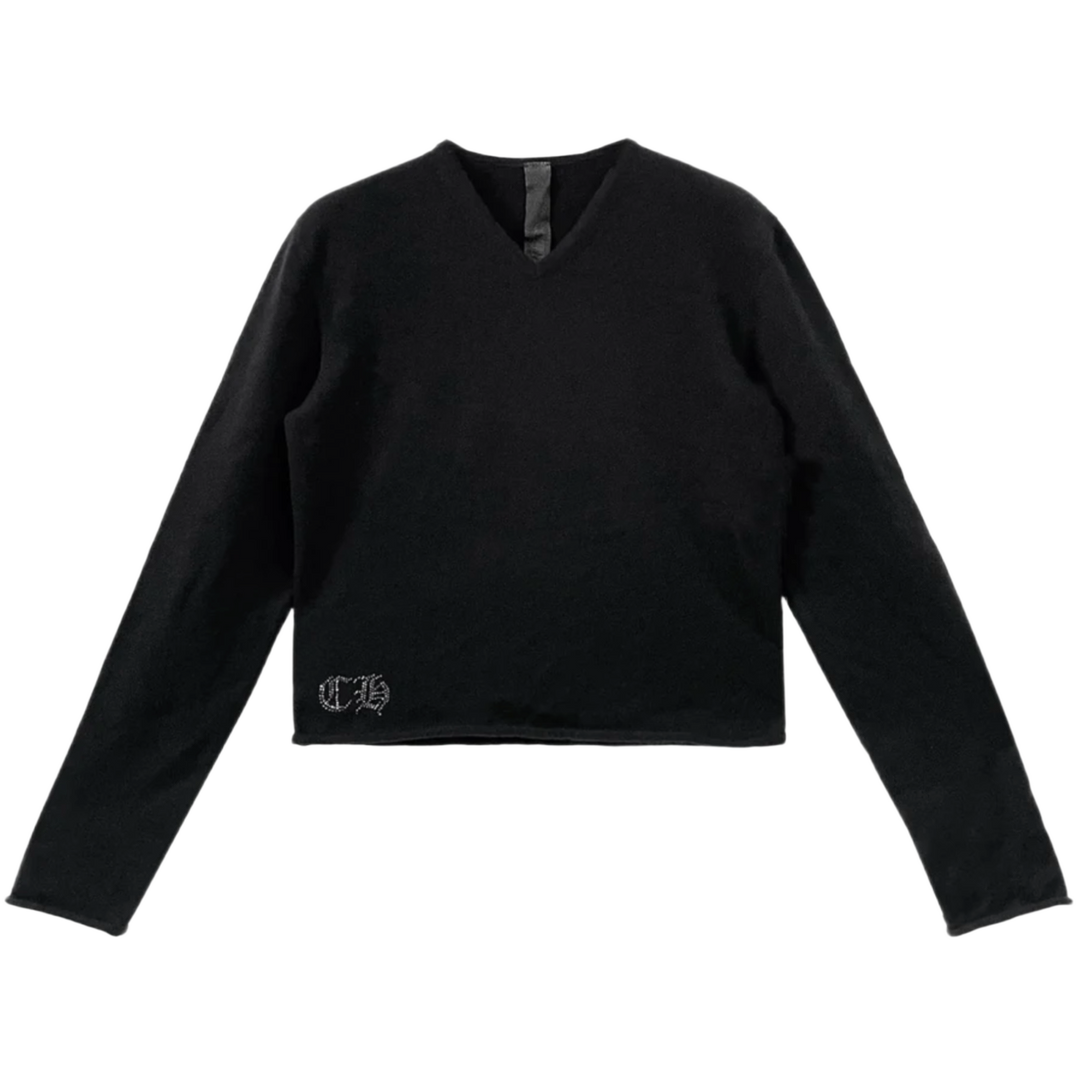 Chrome Hearts ' Vine Cross Rhinstone' Cashmere Sweater