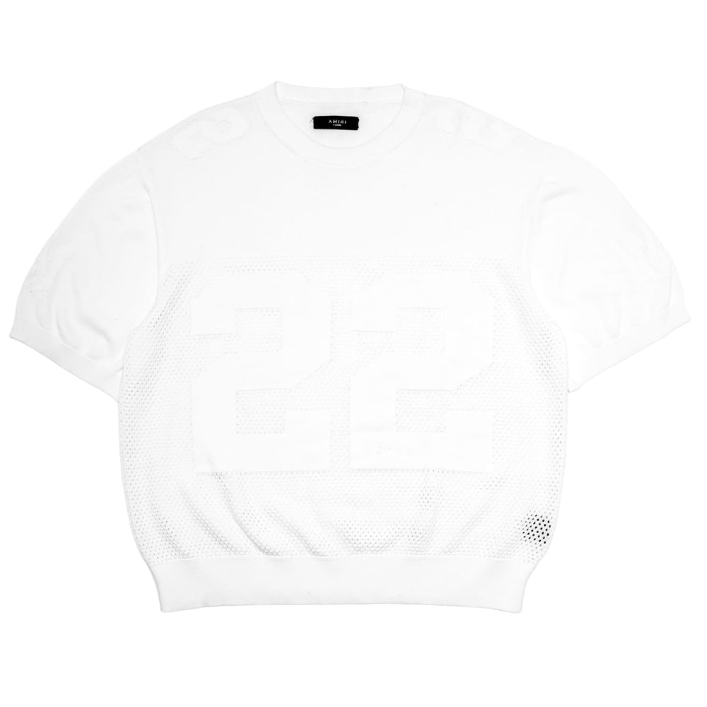 Amiri '22' White Knitted Jersey
