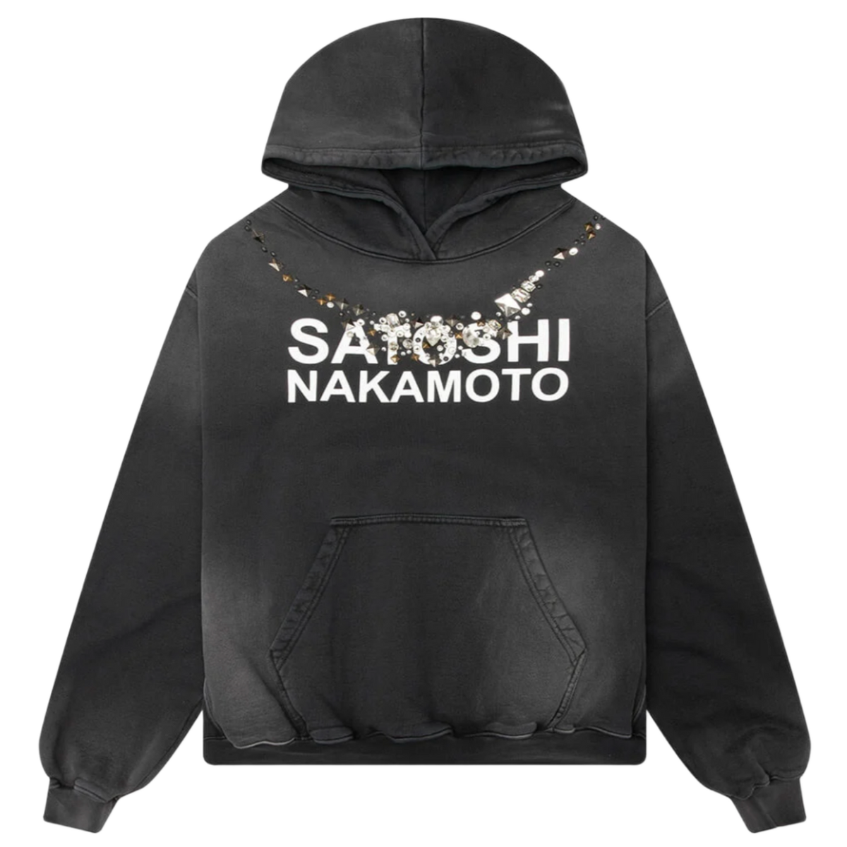 Satoshi Nakamoto 'Black' Ice Necklace Hoodie