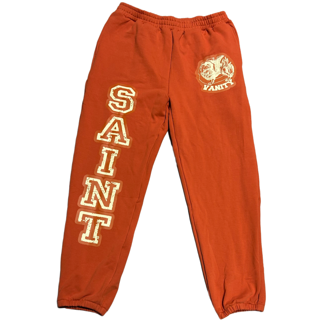 Saint Vanity 'Orange' Love Saint Sweatpants