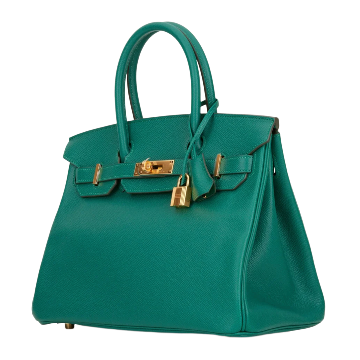 Hermes 'Malachite Epsom' Gold Hardware Birkin 30 Bag