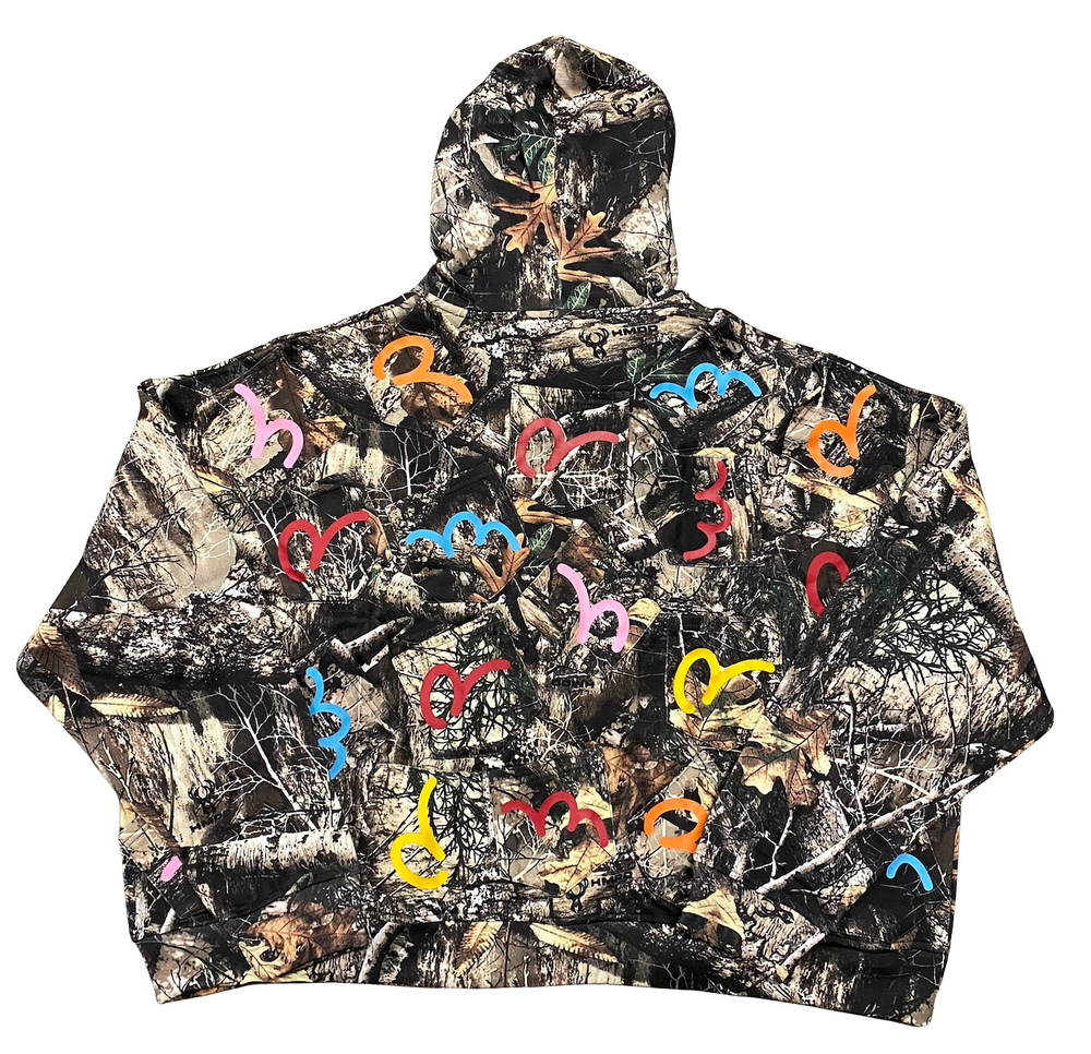 Happy Memories Don't Die HMDD 'Camo' Pocket Zip Up Hoodie