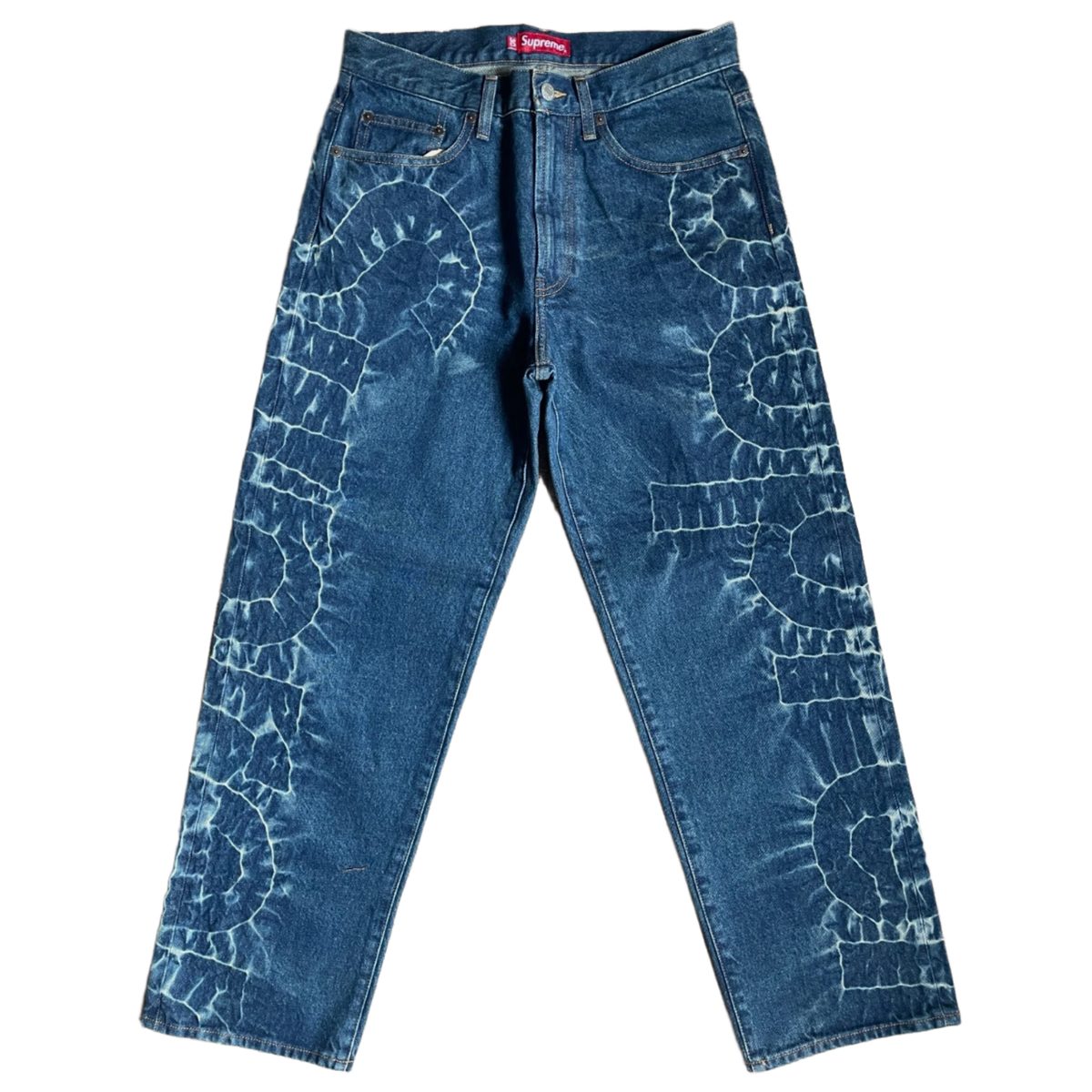Supreme 'Rigid Indigo' Shibori Jeans