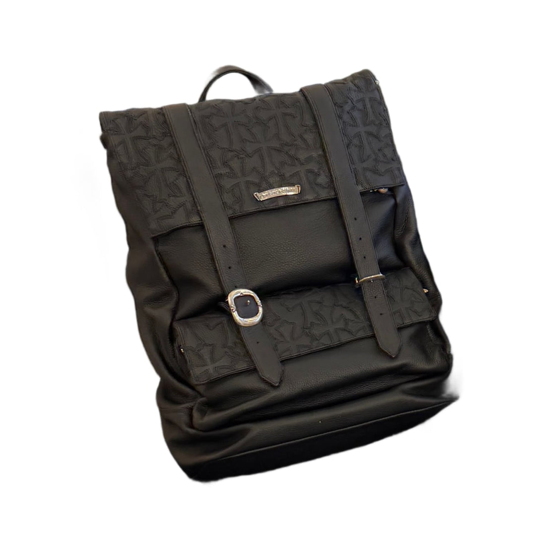 Chrome Hearts Cemetery Gunslinger Cross Patch Moto Backpack