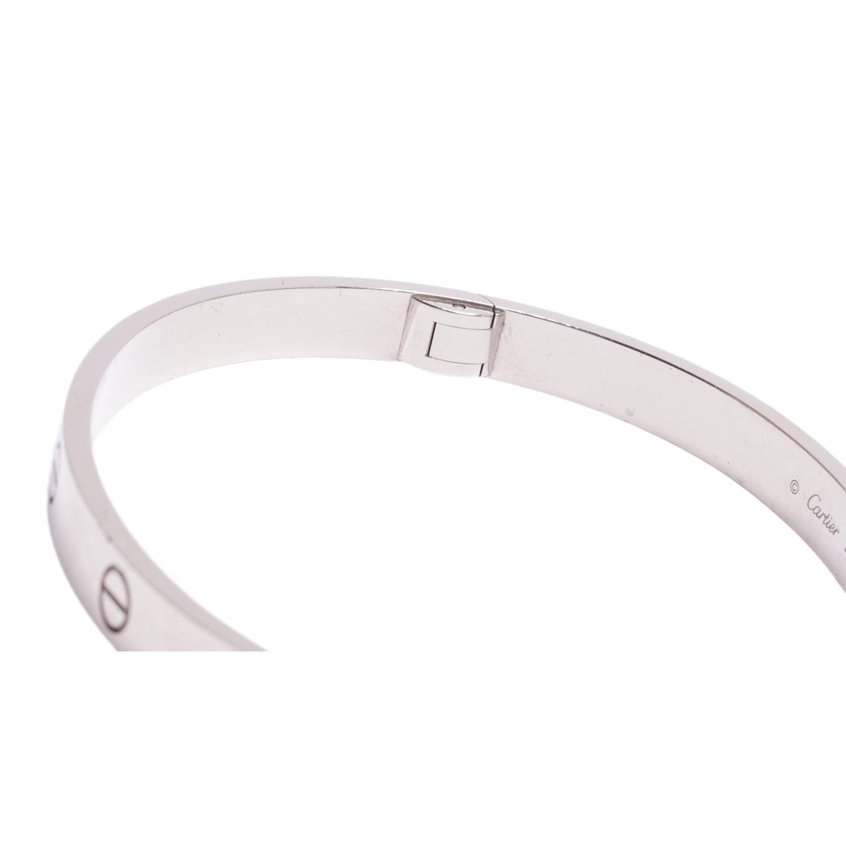 Cartier 'White Gold' 21cm Love Bracelet