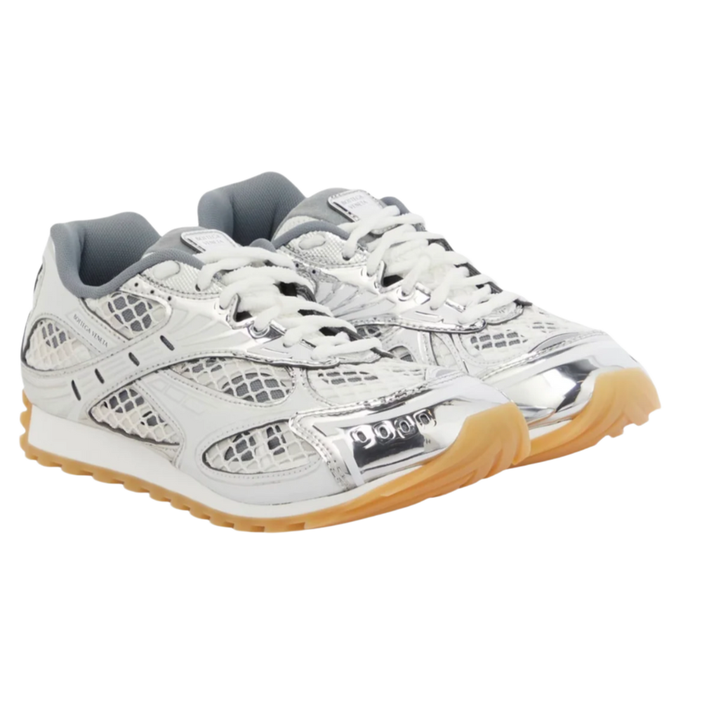 Bottega Veneta Women's 'Silver White' Orbit Sneakers