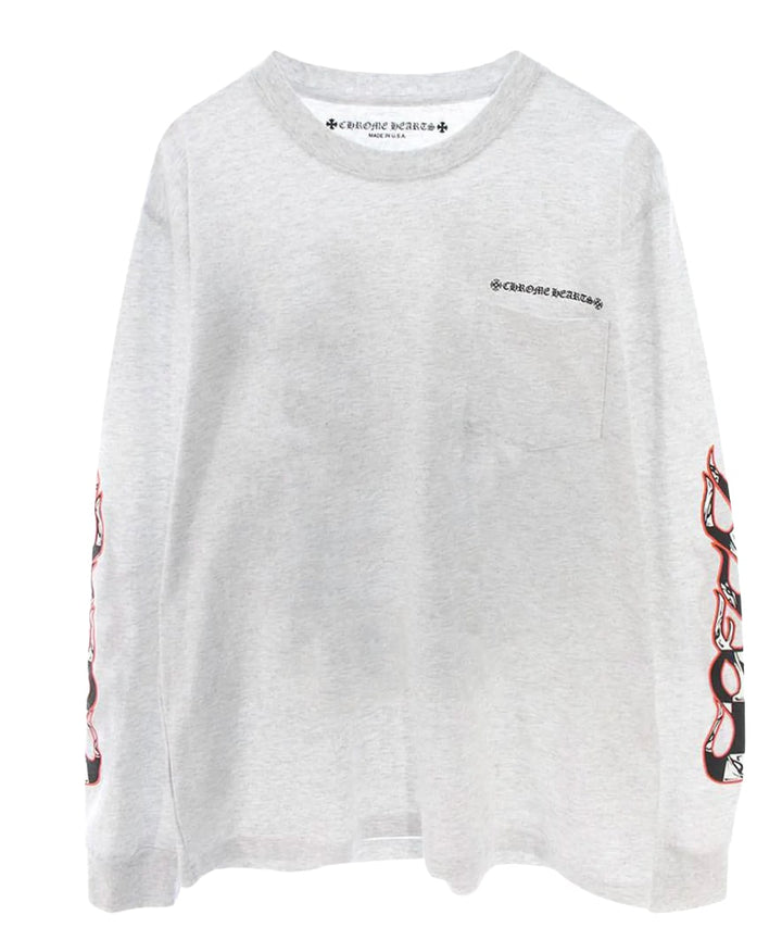 Chrome Hearts Matty Boy 'Brain' Grey Longsleeve