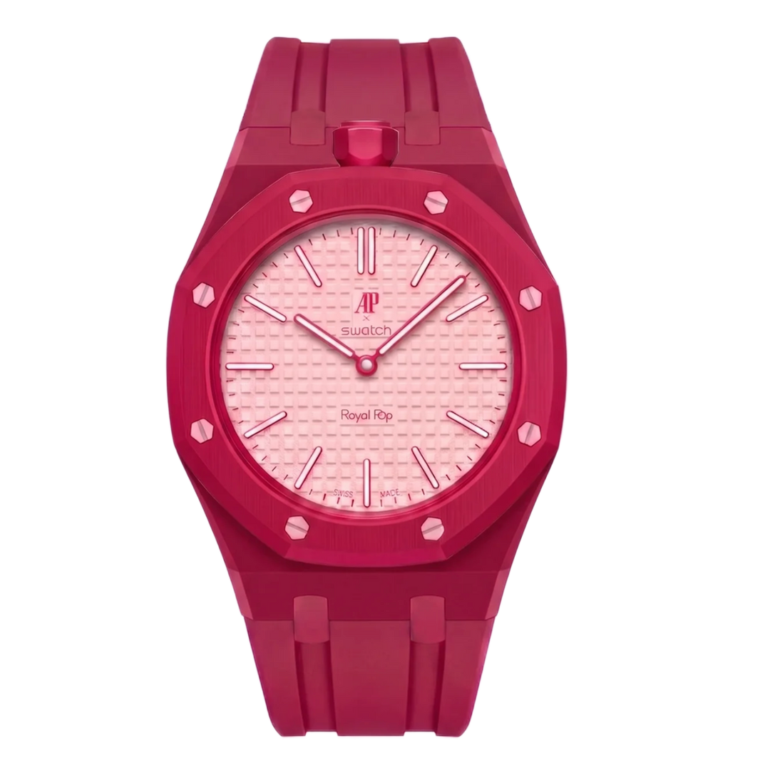 Swatch x Audemars Piguet AP Bioceramic 'Otto Rosso' Royal Pop Watch SX03R100N