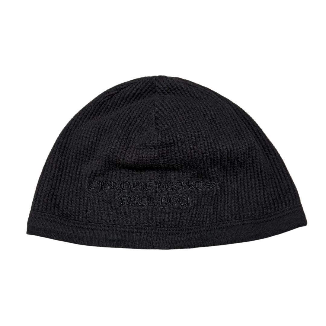 Chrome Hearts 'Black on Black' Vintage Fuck You Skull Cap Beanie