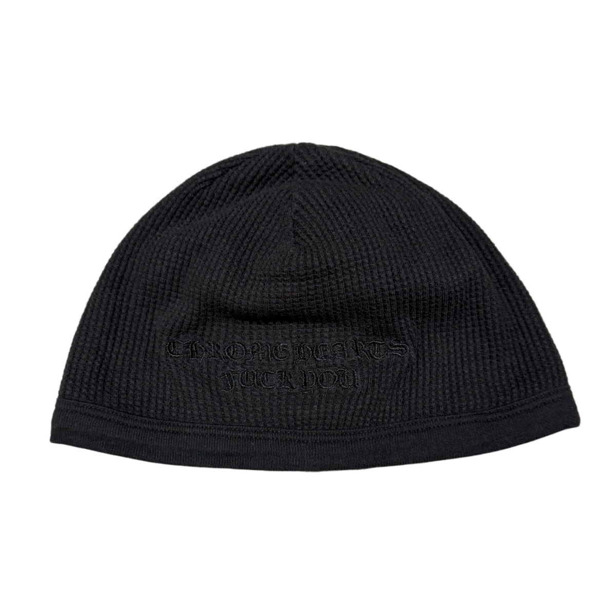 Chrome Hearts 'Black on Black' Vintage Fuck You Skull Cap Beanie