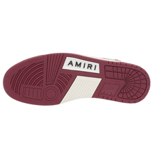 Amiri 'Burgundy & White' Bandana Skeleton Low Top Sneakers