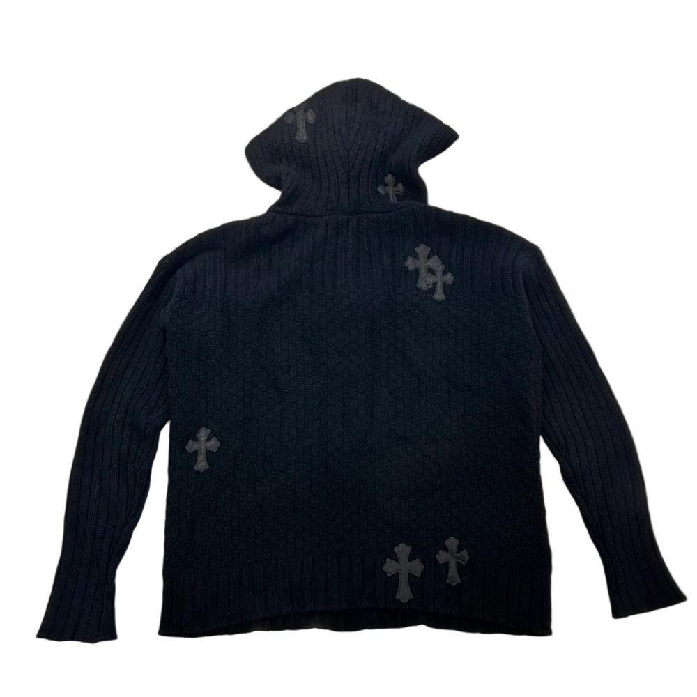 Chrome Hearts 'Black' Cashmere Patch Hoodie