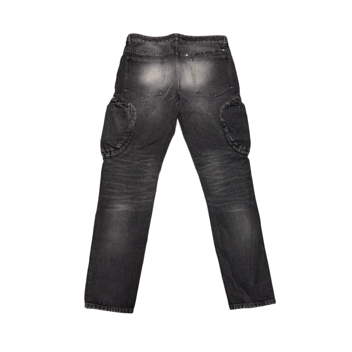 Givenchy 'Washed Black' Zipper Cargo Jeans
