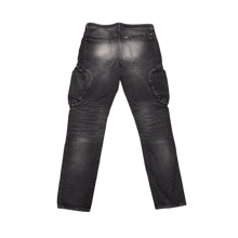 Givenchy 'Washed Black' Zipper Cargo Jeans