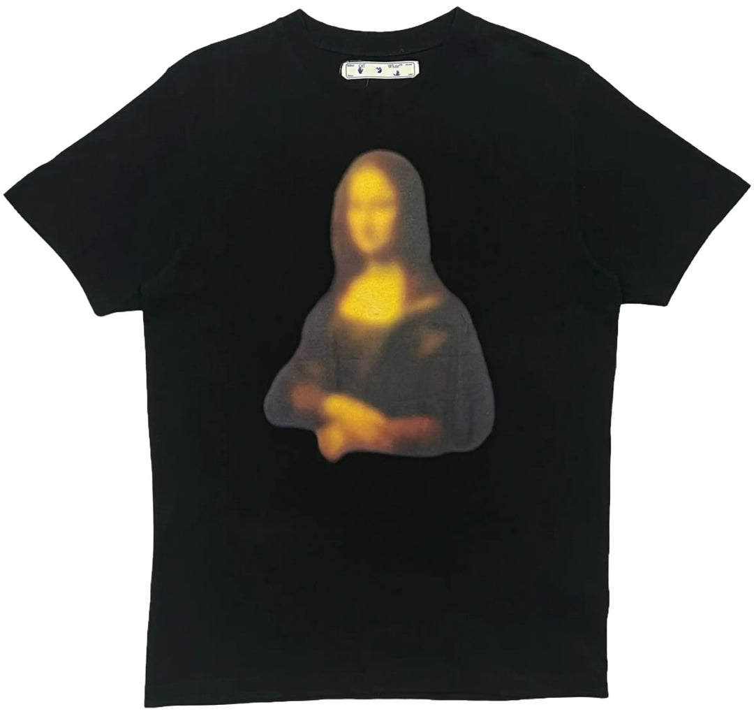 Off-White 'Blurred Mona Lisa' Black Tee