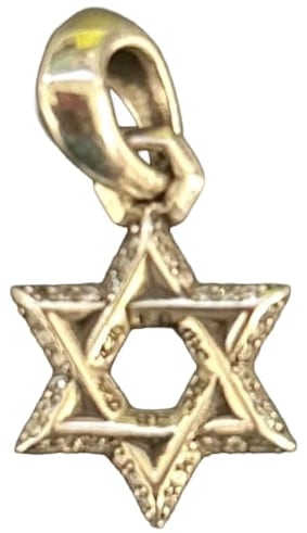 Chrome Hearts 'Star of David' Diamond Silver Pendant