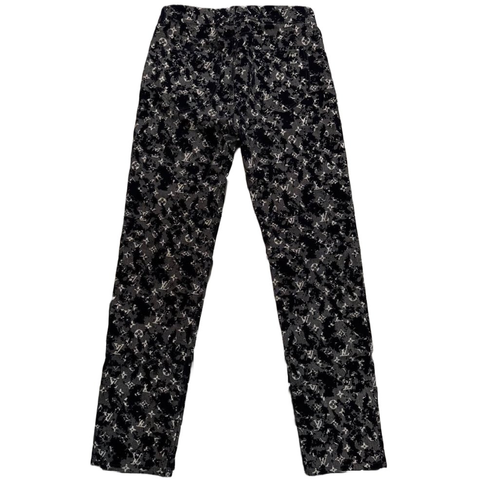 Louis Vuitton 'Monogram Flock' Slim Jeans